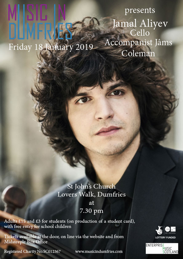 Jamal Aliyev, Cello - Friday 18 January 2019